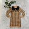 Autumn and Winter Fashion Round Neck Casual Style Commuter Knitted Sweater Dress