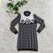 Autumn and Winter Fashion Round Neck Casual Style Commuter Knitted Sweater Dress