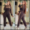 Autumn and Winter New Fashion Casual Printing Women's Sweater Set