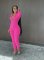 Solid color jumpsuit sexy nightclub outfit