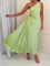 New Women's Amazon One Shoulder Oblique Neck Dress Solid Color Crease Dress