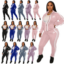 Fashion casual printing two-piece set