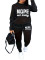 Letter printed long sleeved T-shirt and pants set