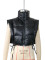 Zipper tied cotton vest, bread jacket, vest