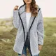 New Solid Color Polo Hoodie Amazon Autumn/Winter Polo Plush Casual Coat