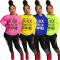 Fashion Casual Letter Printing Hoodie Sweater Long Sleeve Two Piece Set