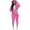 A two piece set of fashionable casual sports set is in stock
