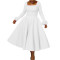 Elegant and Elegant Fur Decorated Large Skirt Dress African Dress