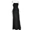 New One Line Neck Patchwork Dress Fashion Sexy Spicy Girls High Waist Open Back Long Dress