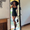 New Sexy Versatile Long Sleeve High Neck Bottom Fit Slim Slim Strap Wrap Hip Short Skirt Set