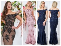 Slim fitting evening dress