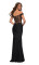 Fashionable slim fitting floor mopping long evening dress
