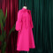Oversized Women's Winter Bubble Sleeves Lace Up Large Dress Party Dress European and American Dress