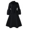 Oversized Women's Winter Bubble Sleeves Lace Up Large Dress Party Dress European and American Dress
