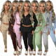 2023 plush sweater hooded sports casual set
