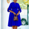 New Fashionable Style Large Pleated Foreign Trade A-line Dress African Dress