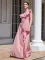 Solid color slim fitting dress bridesmaid dress