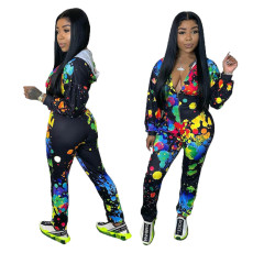 New Style Fashion Casual Color Printing Set