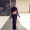 Sexy open navel high elastic tight skirt