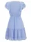 Hot selling short sleeved cross V-neck waist casual dress