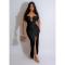 Fashion Women's Solid Color Sexy Sequin Open Back Long Dress Dress