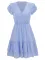 Hot selling short sleeved cross V-neck waist casual dress