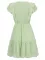 Hot selling short sleeved cross V-neck waist casual dress
