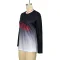 Letter printed round neck long sleeved women's T-shirt