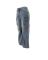 Quality women's loose, multi bag, perforated straight denim overalls
