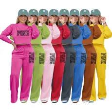 Thickened casual two-piece autumn/winter sportswear with long sleeves