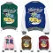 Lettered print stitched jacket  5 color