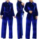 New Solid Color Thickened Velvet Strap Button Set