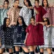Printed Loose Hooded Button Woolen Coat Dress