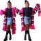 Fashion casual women's knitted tassel long jacket (including scarf)