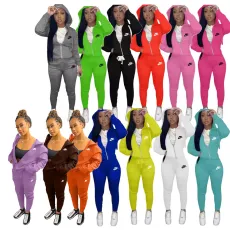 Sportswear Slim Fit Fashion Casual Two Piece Set
