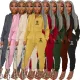 Korean velvet zipper jacket straight leg pants set