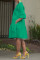 New Wide Sleeve Flare Solid Women's Dress