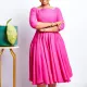 New Fashion Style Pocket Large Hem Evening Dress African Dress