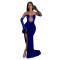 Fashion Women's Solid Color Sexy Bra Hot Diamond Long Dress Dress