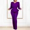 New Fashion OL Ruffled V-Neck Top Pants European and American Two Piece Set