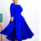 New Fashion Style Pocket Large Hem Evening Dress African Dress