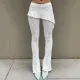 New Design Feeling Tight Micro Ragged Pants Sexy Spicy Girl Tight Low Waist Open Umbilical Pants