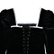 New Square Neck Long Sleeve Slim Fit T-shirt Fashion Versatile Sexy Temperament Open Back Strap Top