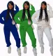 Women's Solid Autumn/Winter Two Piece Set