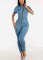 Sexy and fashionable slim fitting denim jumpsuit