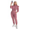 Fashion Commuter Print Embroidered High Neck Sport Two Piece Set in 3 Colors in Stock