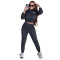 Fashion Commuter Print Embroidered High Neck Sport Two Piece Set in 3 Colors in Stock