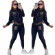 Autumn and Winter New Fashion Commuter Gilded Long Sleeve Pants Sports Set