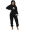 Pocket casual hoodie two-piece set