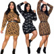 New Style Commuter Women's Loose fitting One Piece Wrapped Hip Skirt Knitted Sweater 3-color Stock